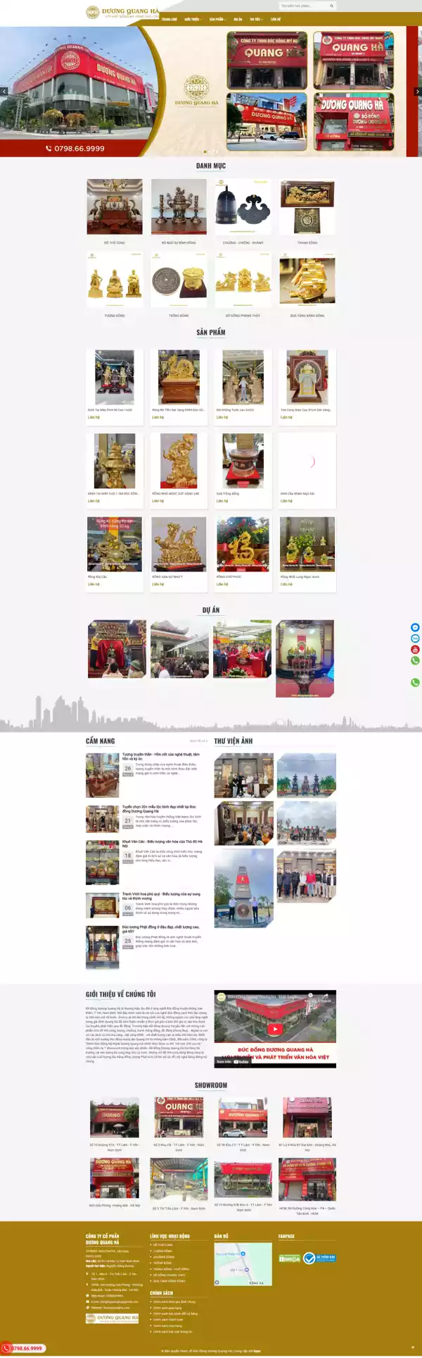 Mẫu Website bán đồ thờ cúng B1025